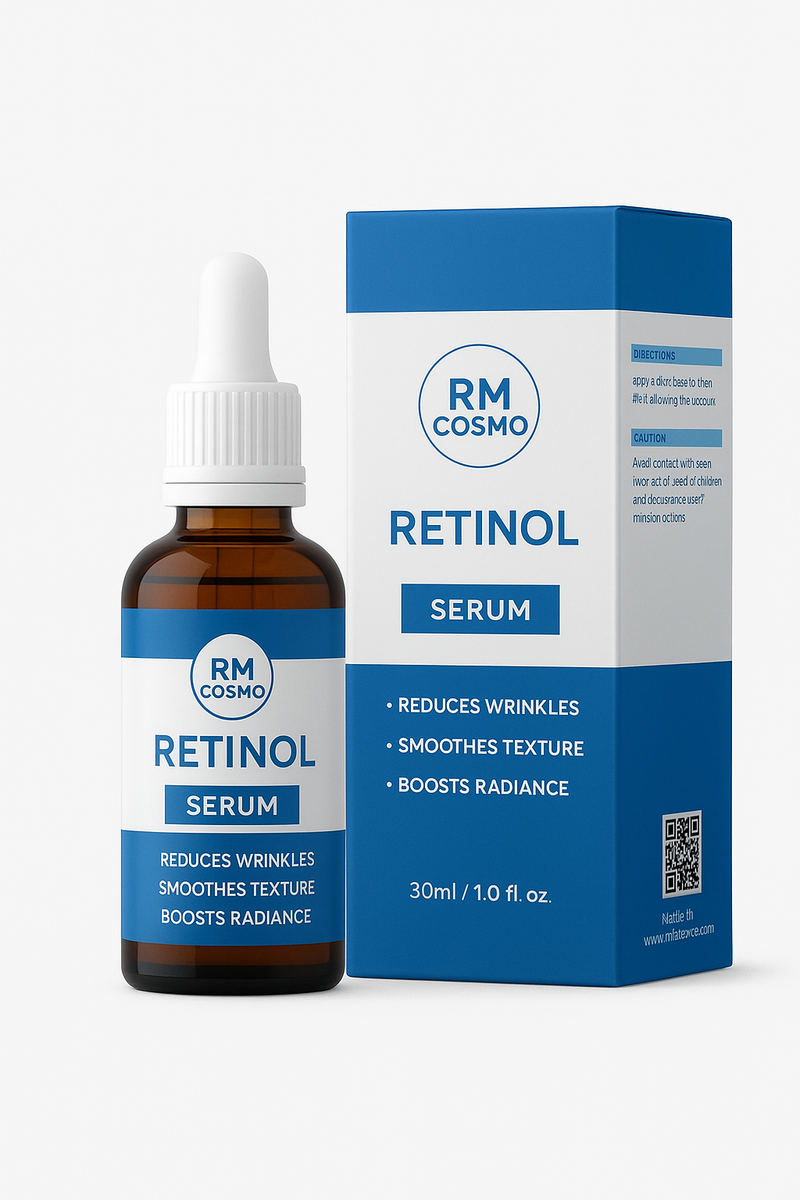 RM Cosmo Retinol Serum 30ml – Advanced Anti-Aging Formula for Wrinkle Repair, Smoother Texture & Radiant Skin
