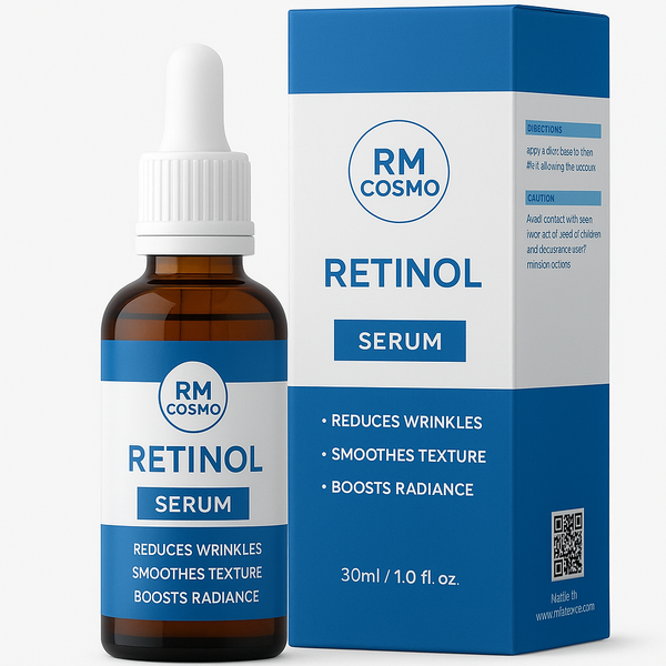 RM Cosmo Retinol Serum 30ml – Advanced Anti-Aging Formula for Wrinkle Repair, Smoother Texture & Radiant Skin